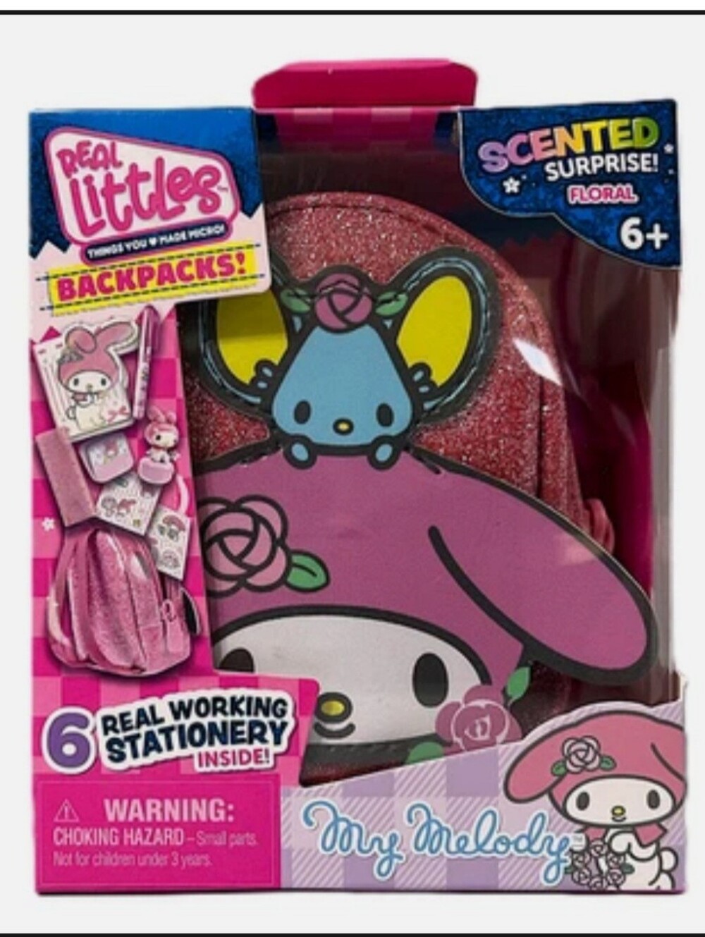 Real Littles Hello Kitty My Melody Mini Backpack 6 Working Stationery Scented